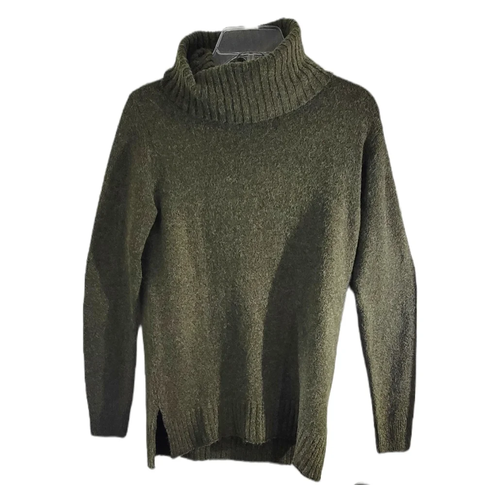 BP Olive Green‎ Long Sleeve Cowl Neck Pull-Over Sweater Size XS